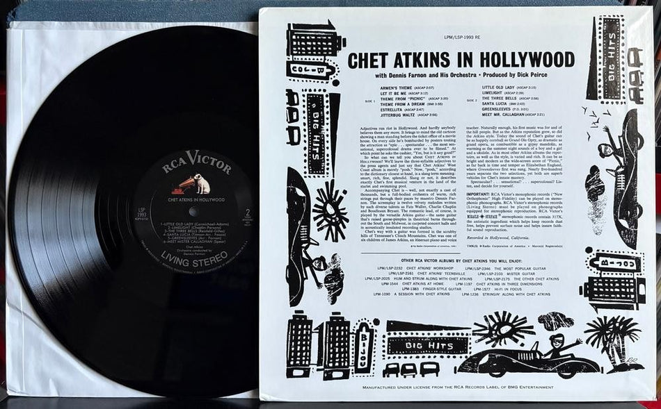 CHET ATKINS IN HOLLYWOOD~CLASSIC RECORDS 200g QUIEX SV-P SUPER VINYL LP~COUNTRY