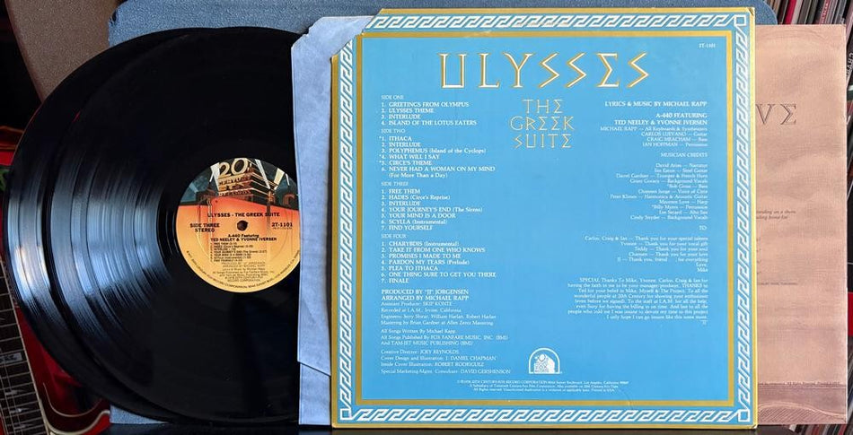 A-440 ULYSSES: THE GREEK SUITE~1978 GATEFOLD 2-LP w/BOOKLET~RAPP~NEELEY~IVERSEN