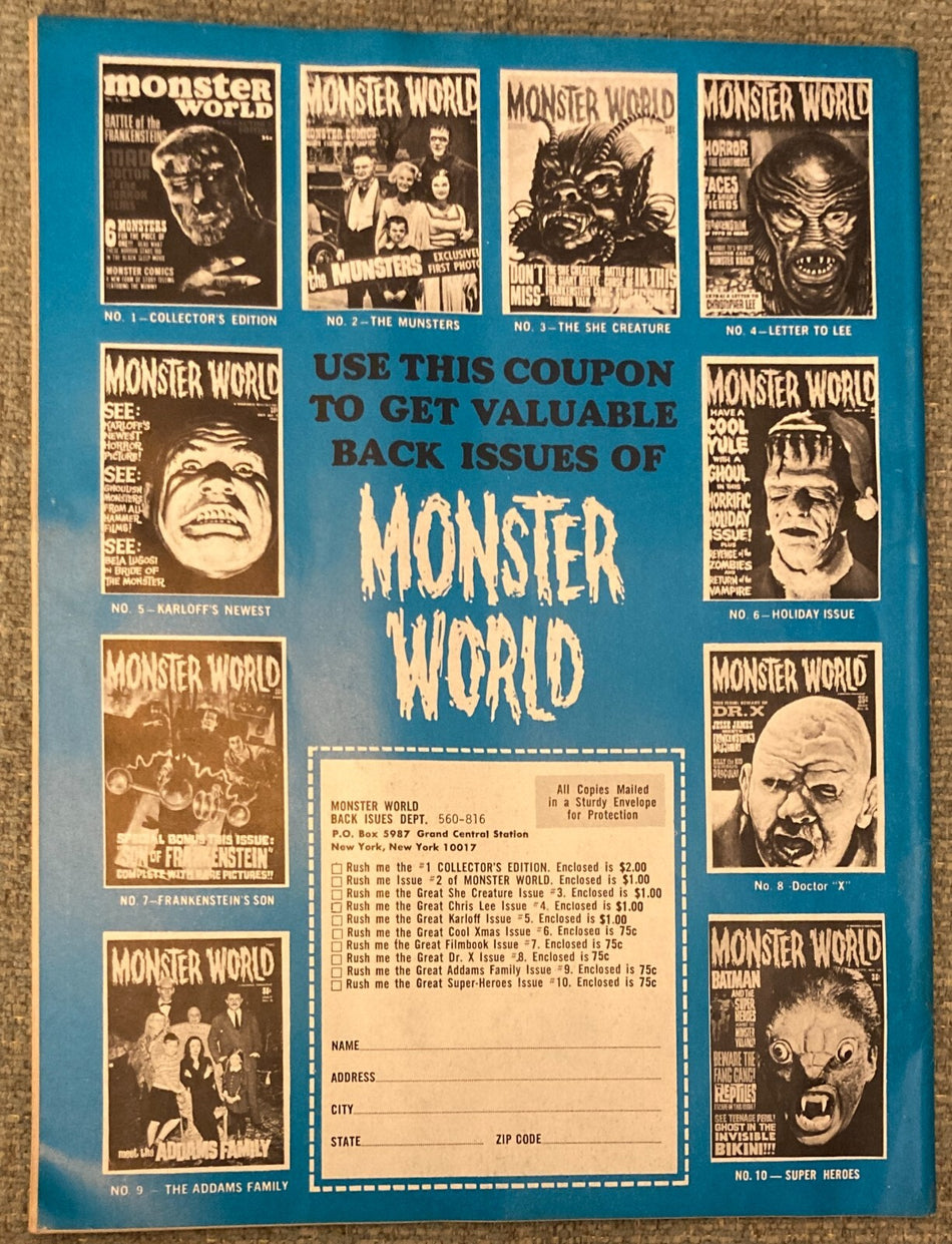 RARE ORIGINAL 1968 EERIE #16 MONSTER MAGAZINE~JAMES WARREN~DOCTOR FELIX
