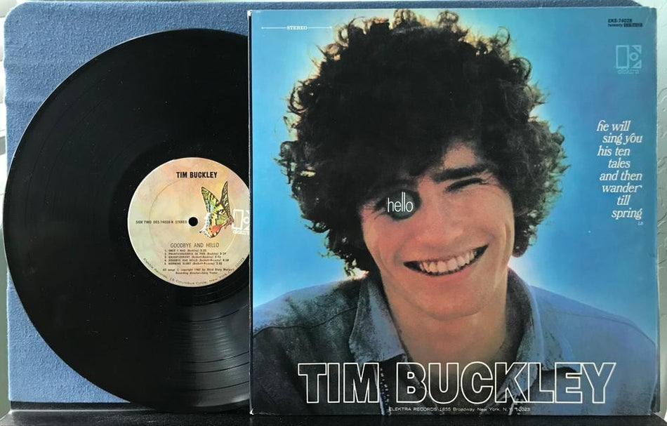TIM BUCKLEY GOODBYE AND HELLO~VG++/NM '75 ELEKTRA RE LP~BUTTERFLY LBL~FOLK PSYCH