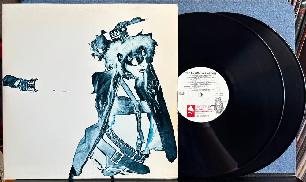 THE ENIGMA VARIATIONS~ORIG 1985 2-LP COMPILATION~TSOL~NAKED PREY~SCREAMIN SIRENS