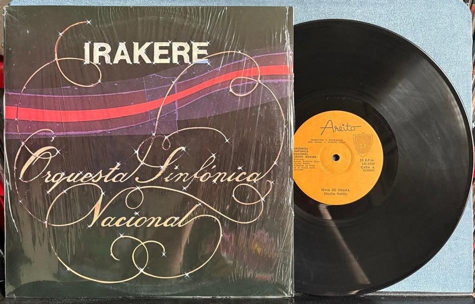 IRAKERE ORQUESTA SINFÓNICA NACIONAL~ORIG 1990 AREITO CUBA LP w/SHRINK~LATIN JAZZ