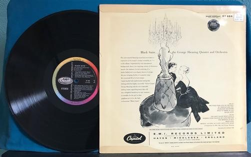 GEORGE SHEARING QUINTET & ORCHESTRA BLACK SATIN~EARLY 60s UK STEREO PRESS~JAZZ