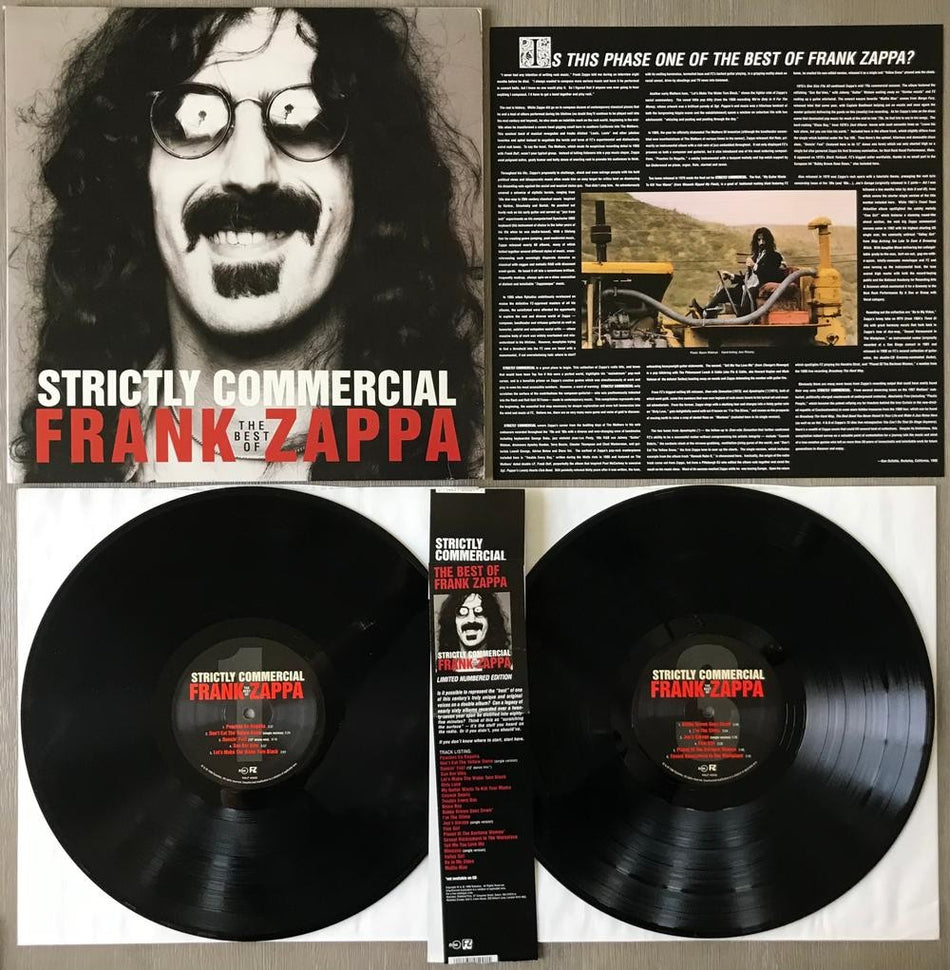 BEST OF FRANK ZAPPA~STRICTLY COMMERCIAL~VG++ LMTD NMBR 1995 QUIEX 2LP~INSERT~OBI