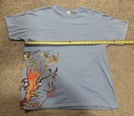 MEAT PUPPETS CONCERT T-SHIRT~HAND HEAD~LIGHT BLUE~XL~HANES~EXC COND~VTG