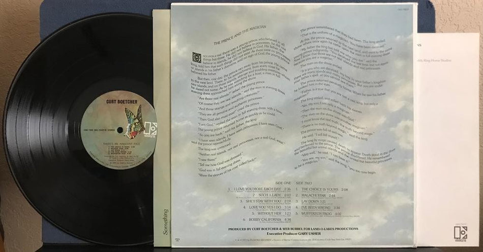 CURT BOETCHER THERES AN INNOCENT FACE~1973 ELEKTRA 1st PRESS LP~INSERT~SOFT ROCK