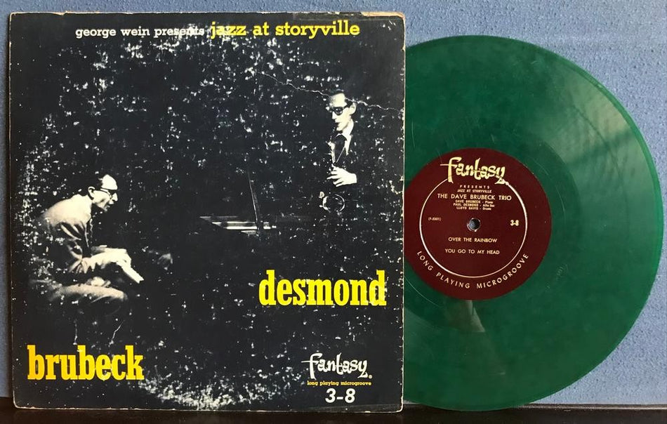DAVE BRUBECK~PAUL DESMOND~JAZZ AT STORYVILLE~1953 MONO DEEP GROOVE GREEN 10-INCH