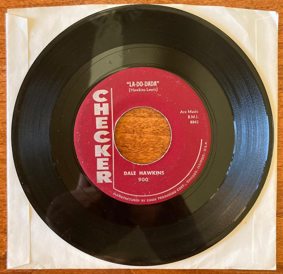 DALE HAWKINS~LA-DO-DADA / CROSSTIES~ORIG 1958 CHECKER 7-INCH 45 SNGL~ROCKABILLY