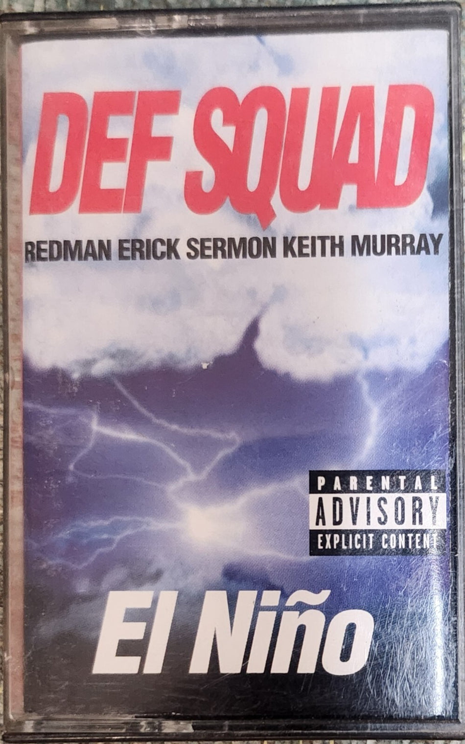 DEF SQUAD EL NINO~ORIGINAL 1998 CASSETTE~EXCELLENT CONDITION~RAP HIP HOP LEGENDS