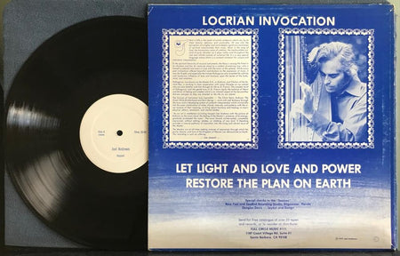 JOEL ANDREWS LOCRIAN INVOCATION~VG++ 1975 FULL CIRCLE PRIVATE LBL LP~HARP~GOSPEL