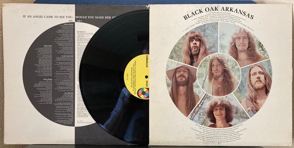 BLACK OAK ARKANSAS IF AN ANGEL CAME TO SEE YOU...1972 UNIPAK GATEFOLD LP~MONARCH