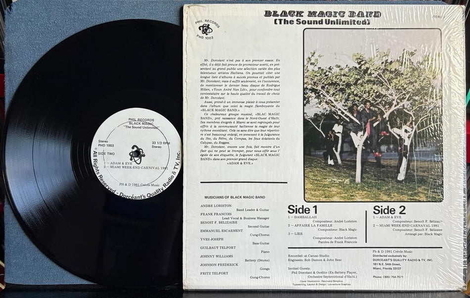 BLACK MAGIC BAND (THE SOUND UNLIMITED) ADAM AND EVE~1981 PHIL RECORDS LP~COMPAS