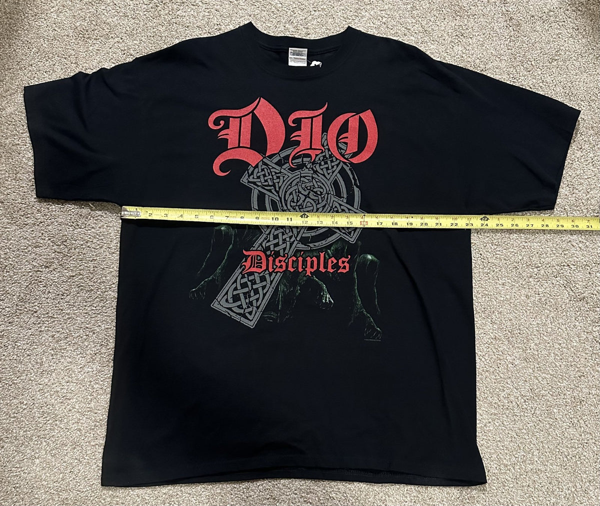 DIO DISCIPLES CONCERT T-SHIRT~2011 INTERNATIONAL TOUR~XL~BLACK~EXC COND~RARE