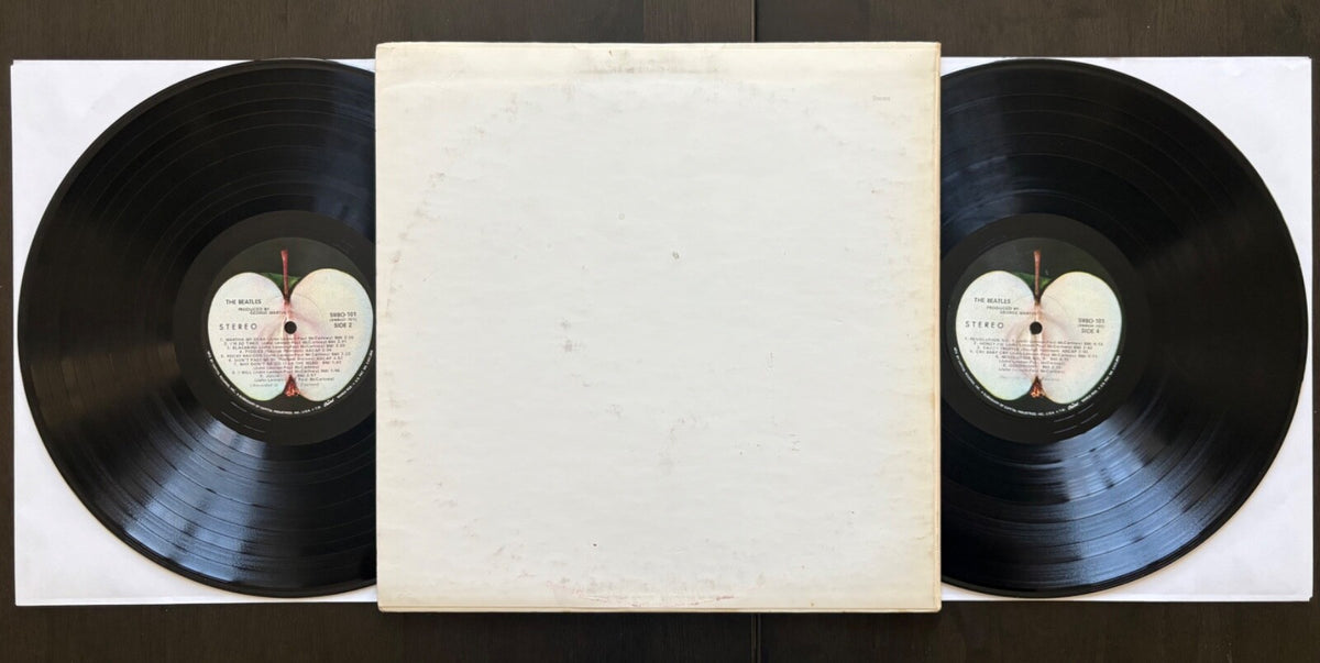 BEATLES WHITE ALBUM~RARE 1968 LP~7 LABEL ERRORS!!~NUMBERED COVER~POSTER~PICTURES
