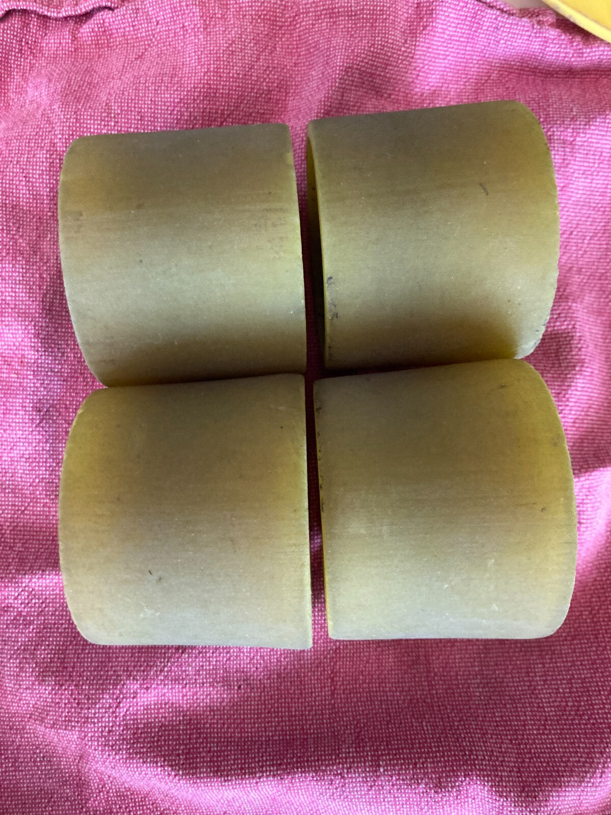 4 VINTAGE LADERA BOOGERS 66mm/80a URETHANE SKATEBOARD WHEELS w/BEARINGS~DOGTOWN