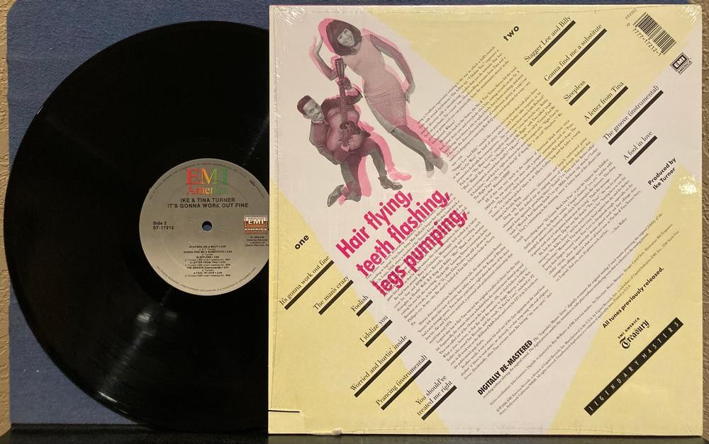 IKE AND TINA TURNER IT'S GONNA WORK OUT FINE~NM 1986 EMI COMP LP w/SHRINK~ALLIED