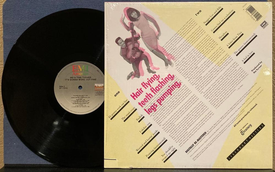 IKE AND TINA TURNER IT'S GONNA WORK OUT FINE~NM 1986 EMI COMP LP w/SHRINK~ALLIED