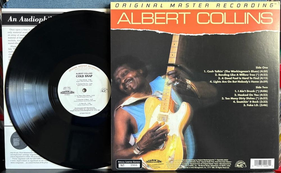 ALBERT COLLINS COLD SNAP~VG++ LIMITED NUMBERED MFSL ANADISQ 200 AUDIOPHILE RE LP