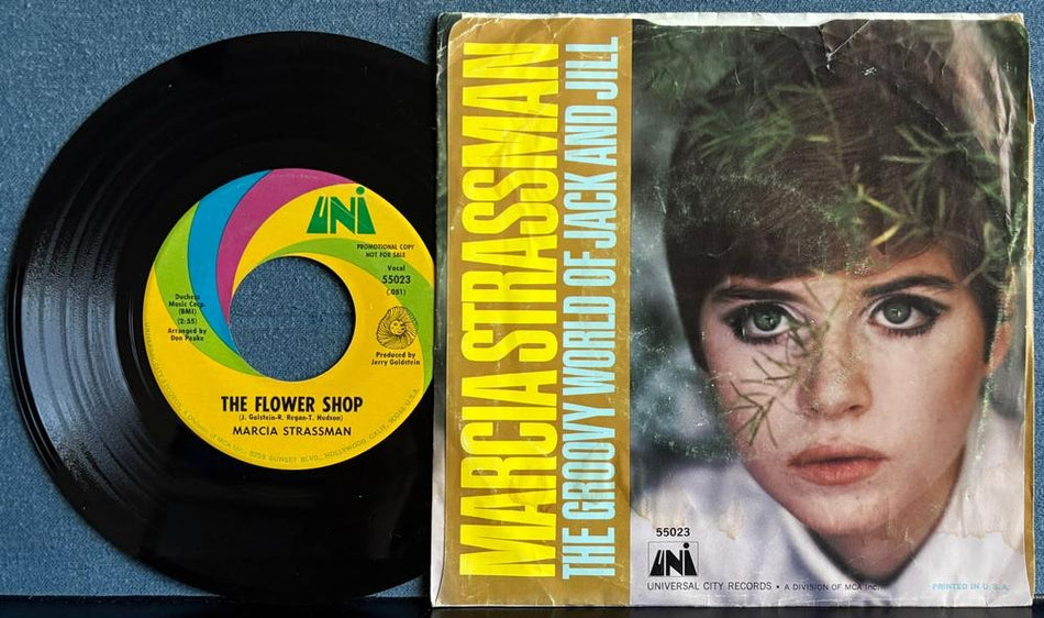 MARCIA STRASSMAN~FLOWER SHOP / GROOVY WORLD OF JACK & JILL~1967 PROMO 7-INCH 45