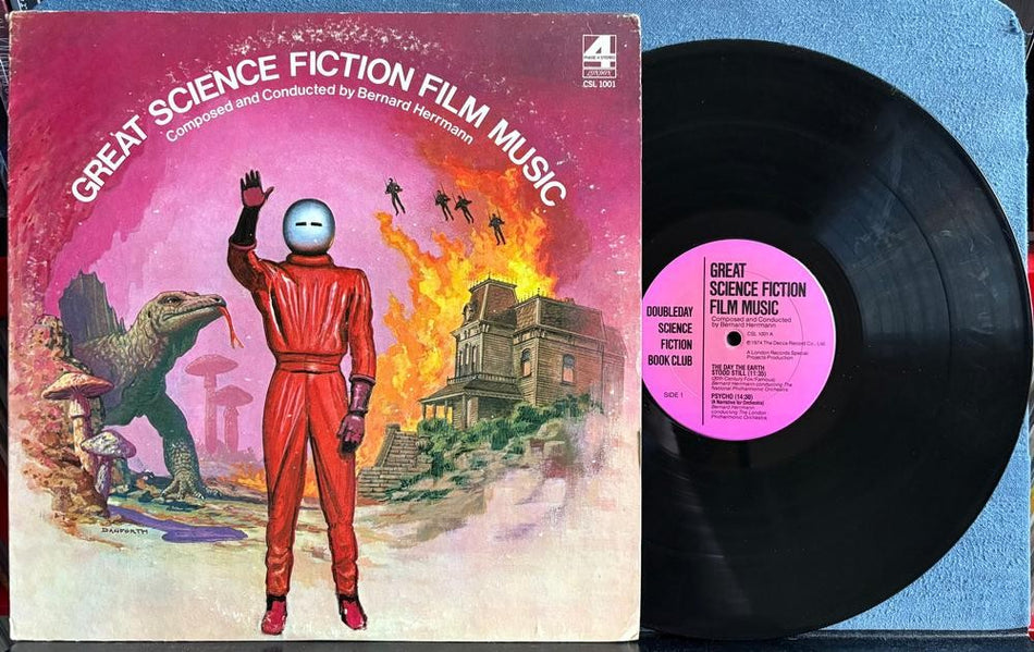 BERNARD HERRMANN GREAT SCIENCE FICTION FILM MUSIC~1974 LONDON PHASE 4 STEREO LP
