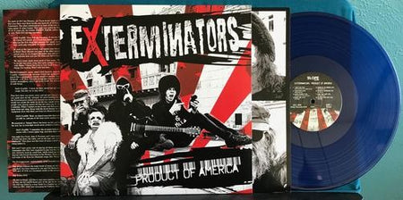 EXTERMINATORS PRODUCT OF AMERICA~NM ELECTION DAY 2016 BLUE VINYL LP~INSERT~INNER