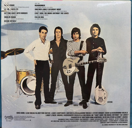 GREG KIHN BAND WITH THE NAKED EYE~SEALED ORIG 1979 BESERKLEY LP~ROADRUNNER