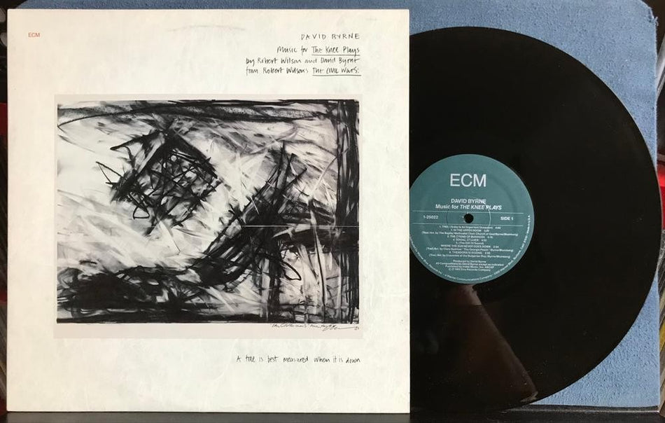 DAVID BYRNE MUSIC FOR THE KNEE PLAYS~NM- 1985 ECM QUIEX AUDIOPHILE LP~WAKEFIELD