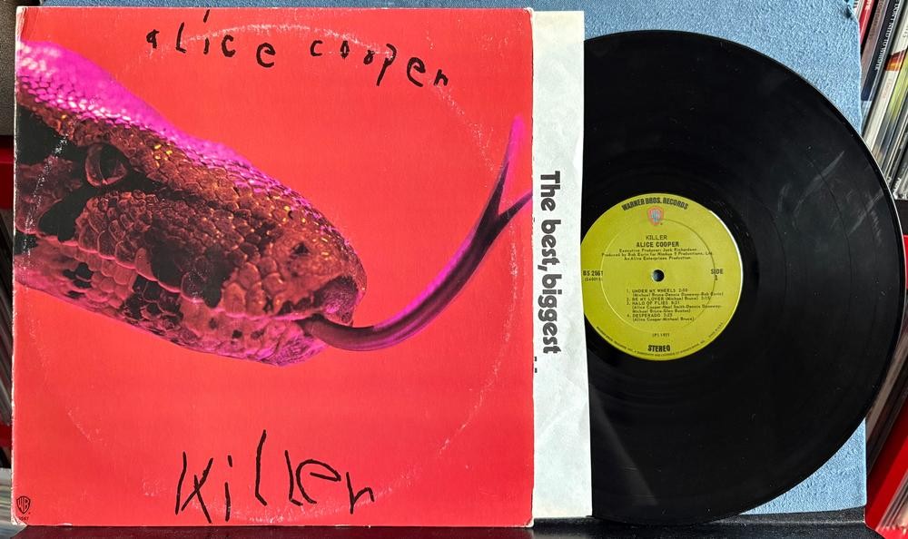 ALICE COOPER KILLER~1971 WARNER BROS GREEN LABEL 1st PRESS LP~TERRE HAUTE~KLING