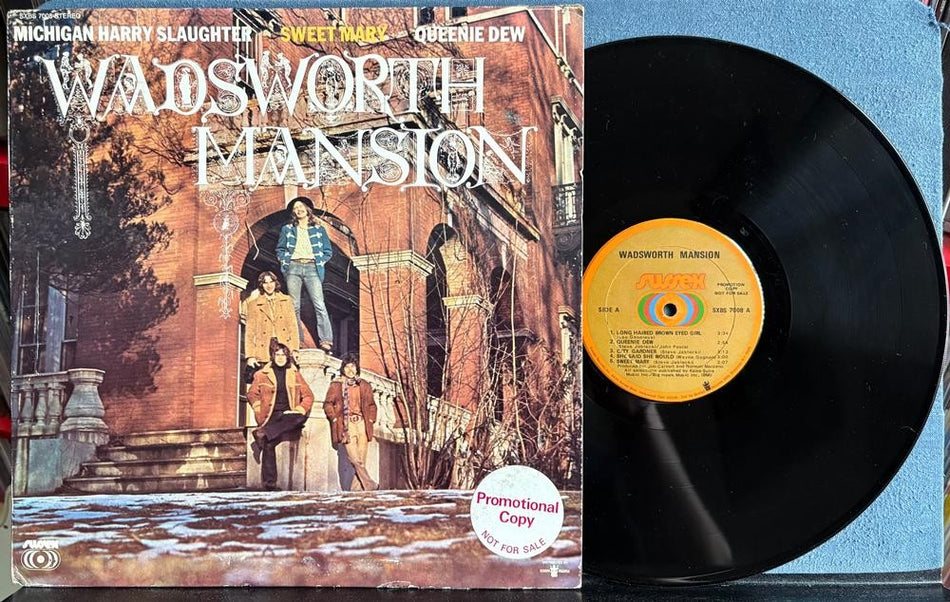 WADSWORTH MANSION 1971 SELF-TITLED LP~ORIG SUSSEX PROMO COPY~PSYCHEDELIC ROCK