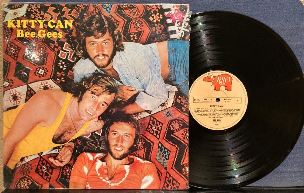 BEE GEES KITTY CAN~RARE NM- 1973 RSO ARGENTINA COMPILATION LP~GIBB~POP~VOCAL