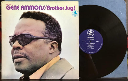 GENE AMMONS BROTHER JUG!~1970 PRESTIGE STEREO BLUE LABEL 1st PRESS LP~SOUL-JAZZ