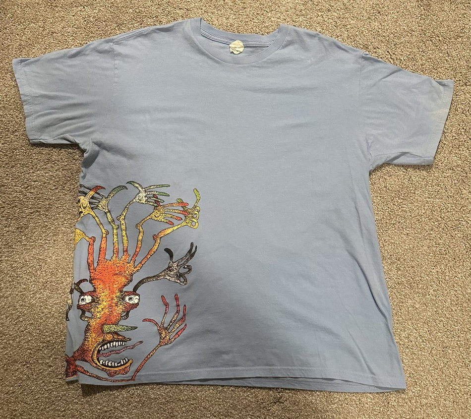 MEAT PUPPETS CONCERT T-SHIRT~HAND HEAD~LIGHT BLUE~XL~HANES~EXC COND~VTG