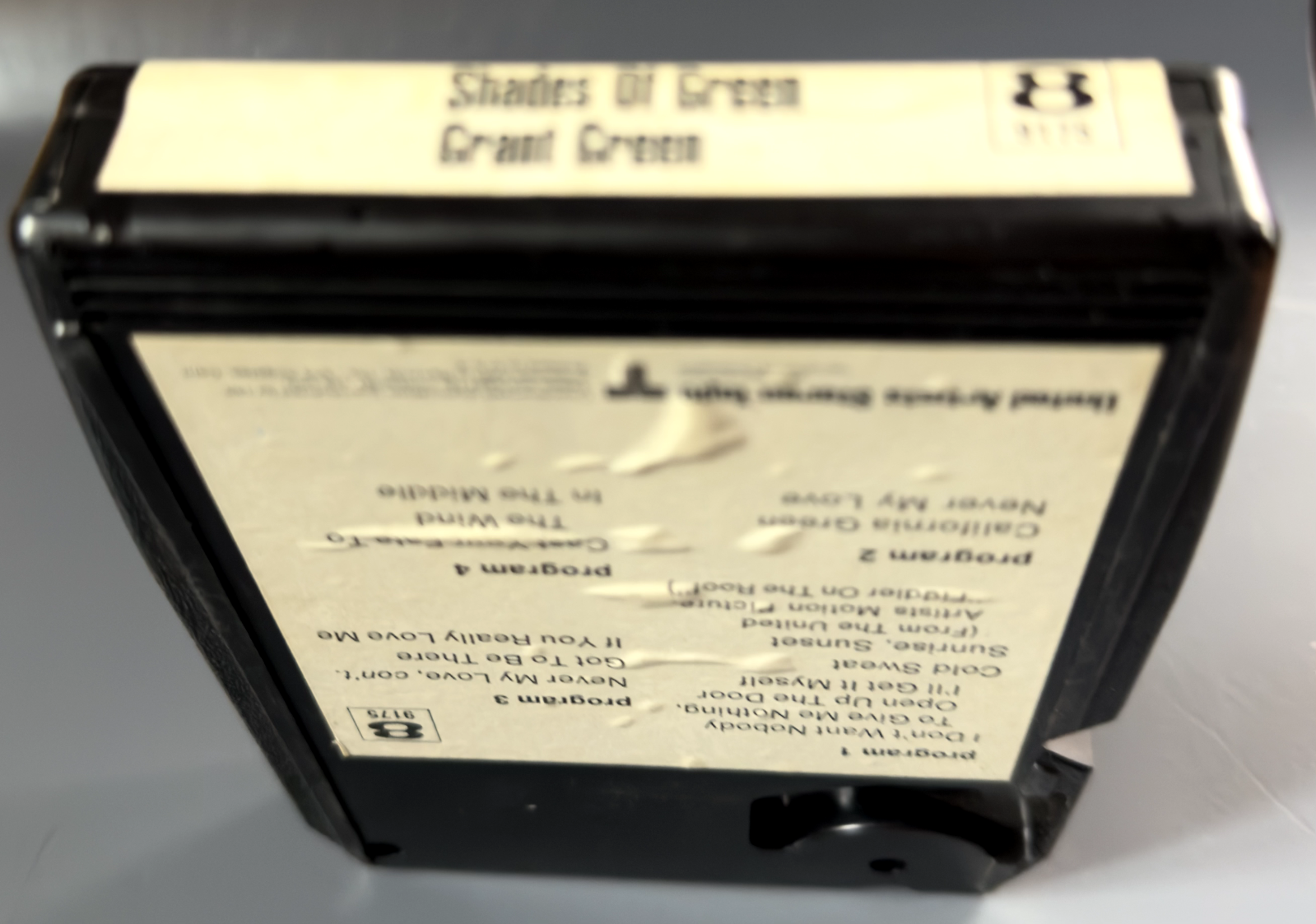 RARE GRANT GREEN SHADES OF GREEN 8-TRACK TAPE~TESTED~BLUE NOTE SOUL JAZZ FUNK