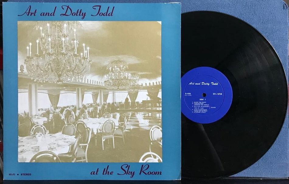 ART AND DOTTY TODD AT THE SKY ROOM~1962 PRIVATE LBL LP~EASY LISTENING~JAZZ~VOCAL