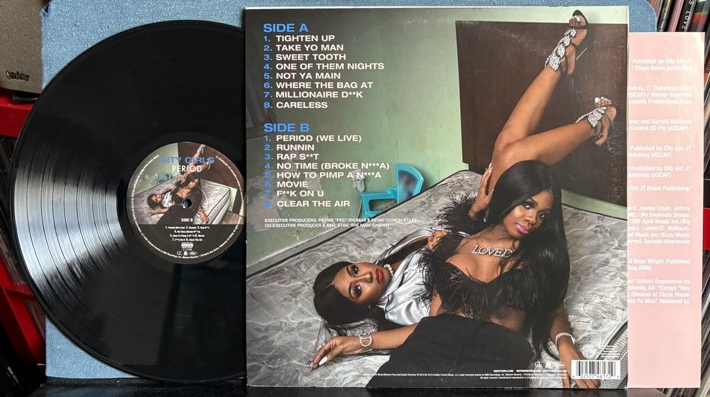 CITY GIRLS PERIOD~NM- OG 2019 QUALITY CONTROL FIRST PRESS LP~INSERT~HIP HOP~TRAP