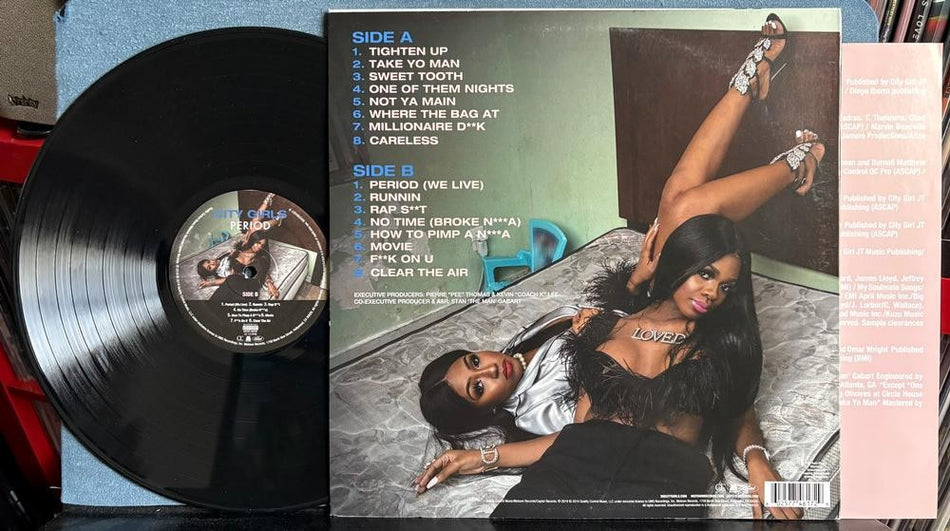 CITY GIRLS PERIOD~NM- OG 2019 QUALITY CONTROL FIRST PRESS LP~INSERT~HIP HOP~TRAP