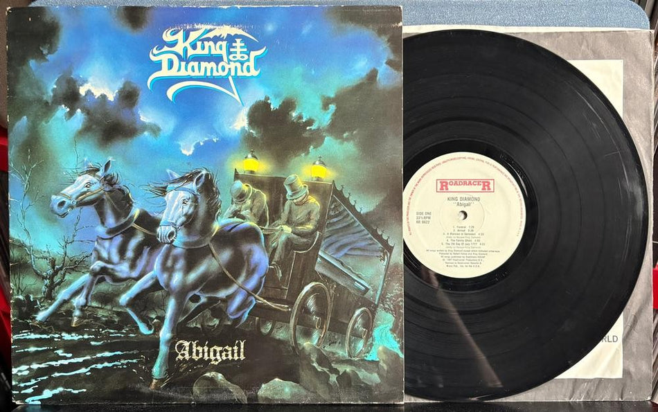 KING DIAMOND ABIGAIL~ORG 1987 ROADRACER RECORDS U.S. FIRST PRESS LP~INNER~METAL