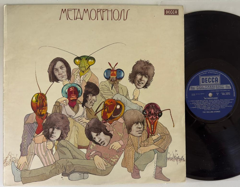 ROLLING STONES METAMORPHOSIS~ORIG 1975 UK FFSS LP~HEART OF STONE~BRIAN JONES