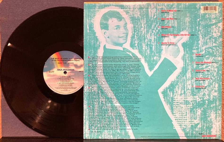 BEST OF GARY U.S. BONDS FROM ORIGINAL SESSION TAPES~RARE NM- 1984 MCA PROMO LP
