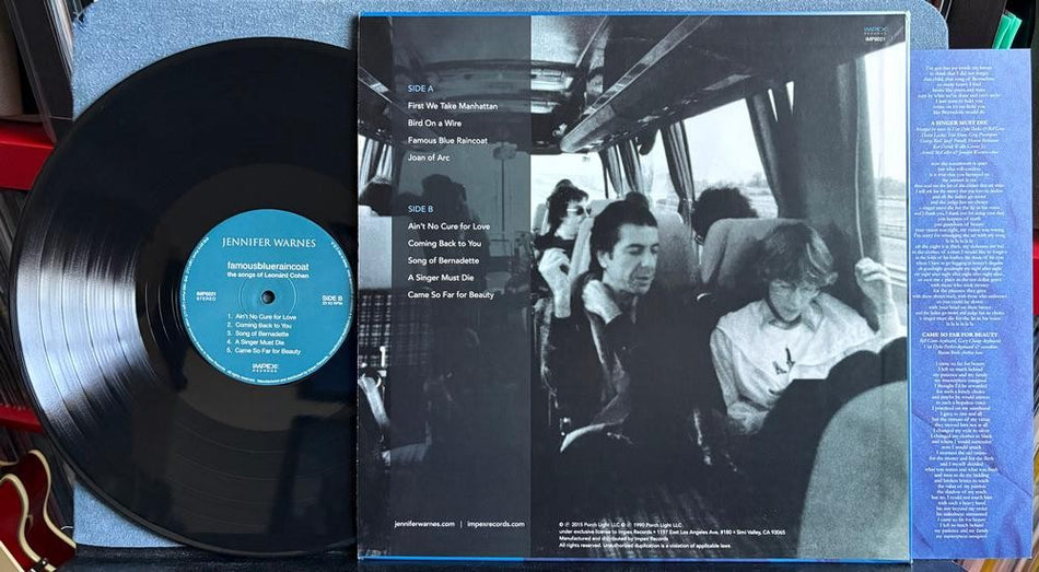 JENNIFER WARNES FAMOUS BLUE RAINCOAT~L. COHEN~NM- 2015 IMPEX 180g AUDIOPHILE LP