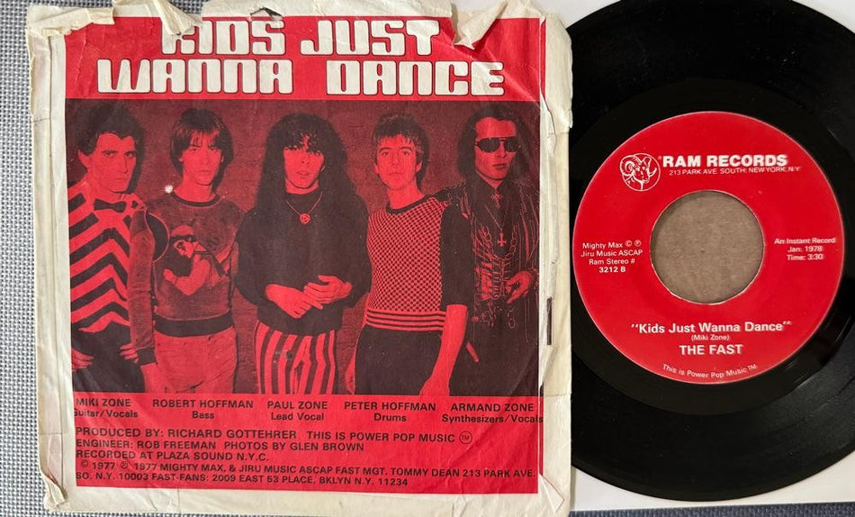 THE FAST IT'S LIKE LOVE/ KIDS JUST WANNA DANCE~OG 1978 PIC SLV 45~POWER POP PUNK