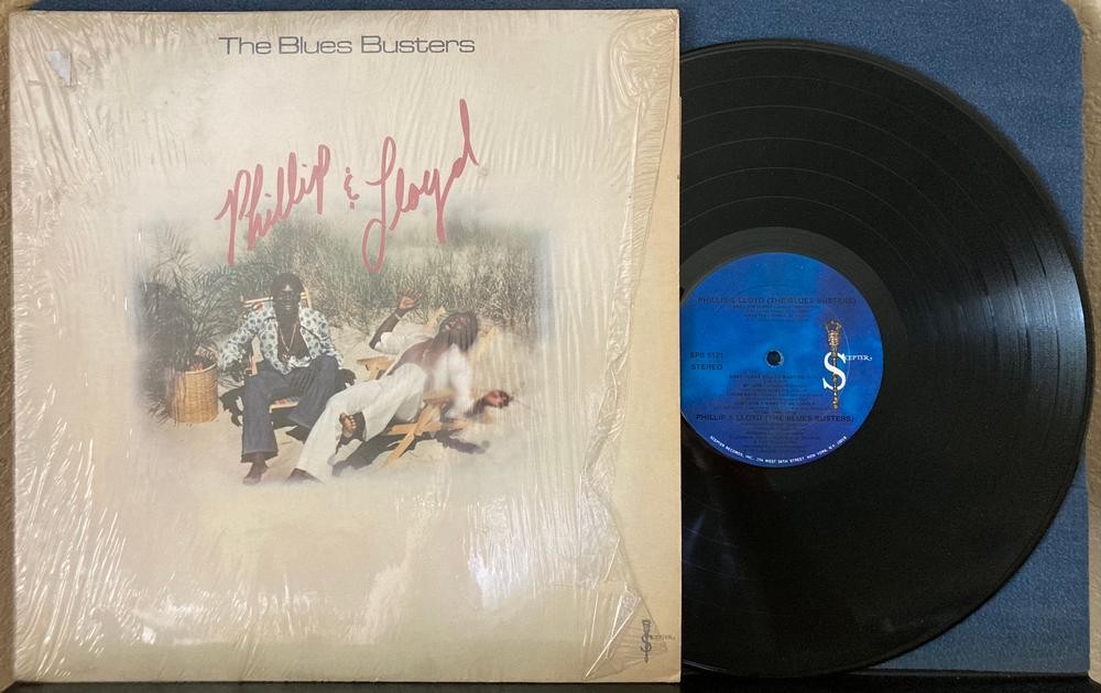 THE BLUES BUSTERS PHILLIP AND LLOYD~1975 SCEPTER 1st PRESS LP~SHRINK~REGGAE~SOUL
