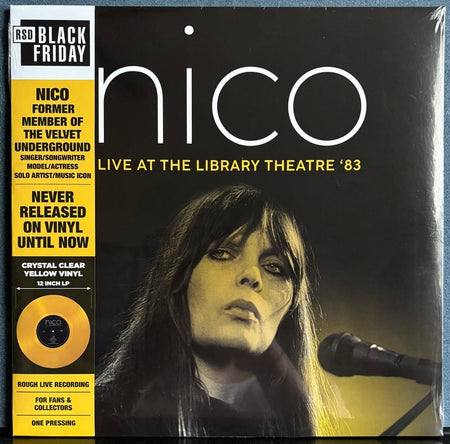 NICO LIVE AT THE LIBRARY THEATRE '83~SEALED RSD '22 YELLOW LP~VELVET UNDERGROUND