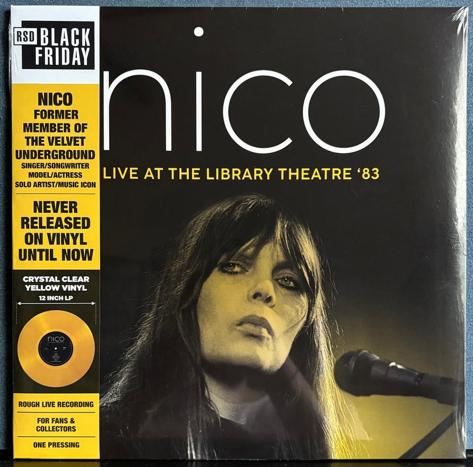 NICO LIVE AT THE LIBRARY THEATRE '83~SEALED RSD '22 YELLOW LP~VELVET UNDERGROUND