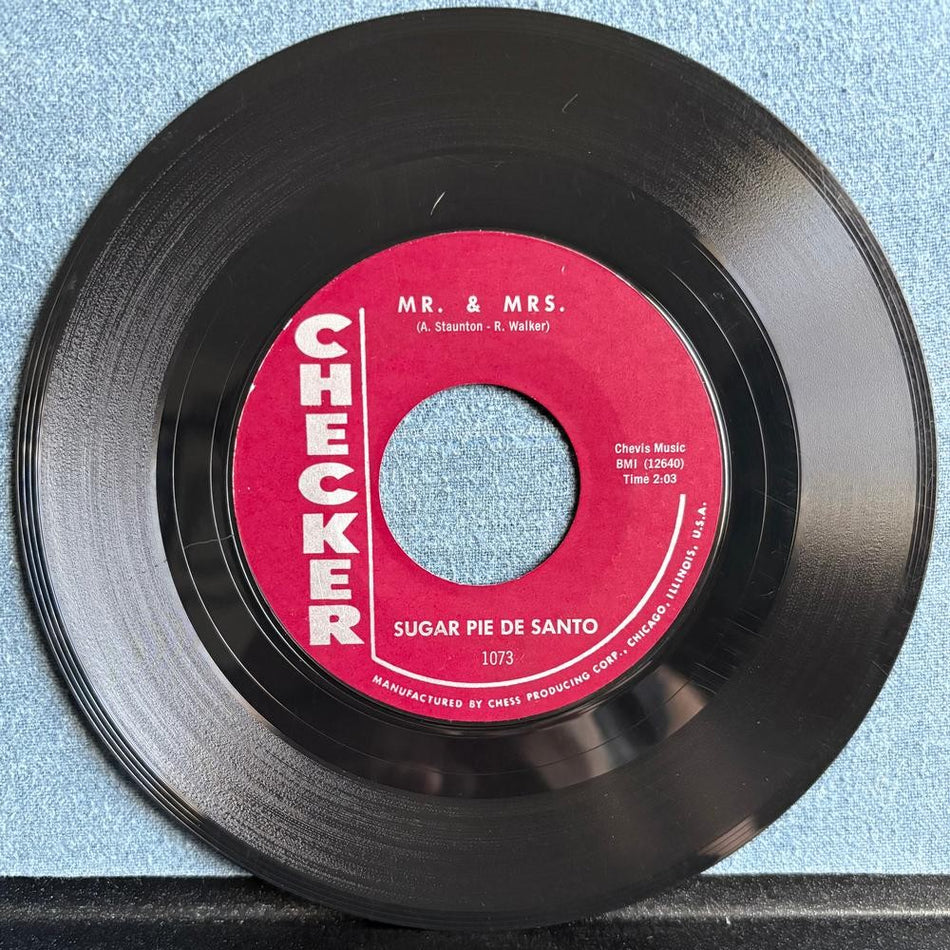 SUGAR PIE DE SANTO~SLIP-IN MULES / MR. AND MRS.~1964 CHECKER 7-INCH 45~NO. SOUL