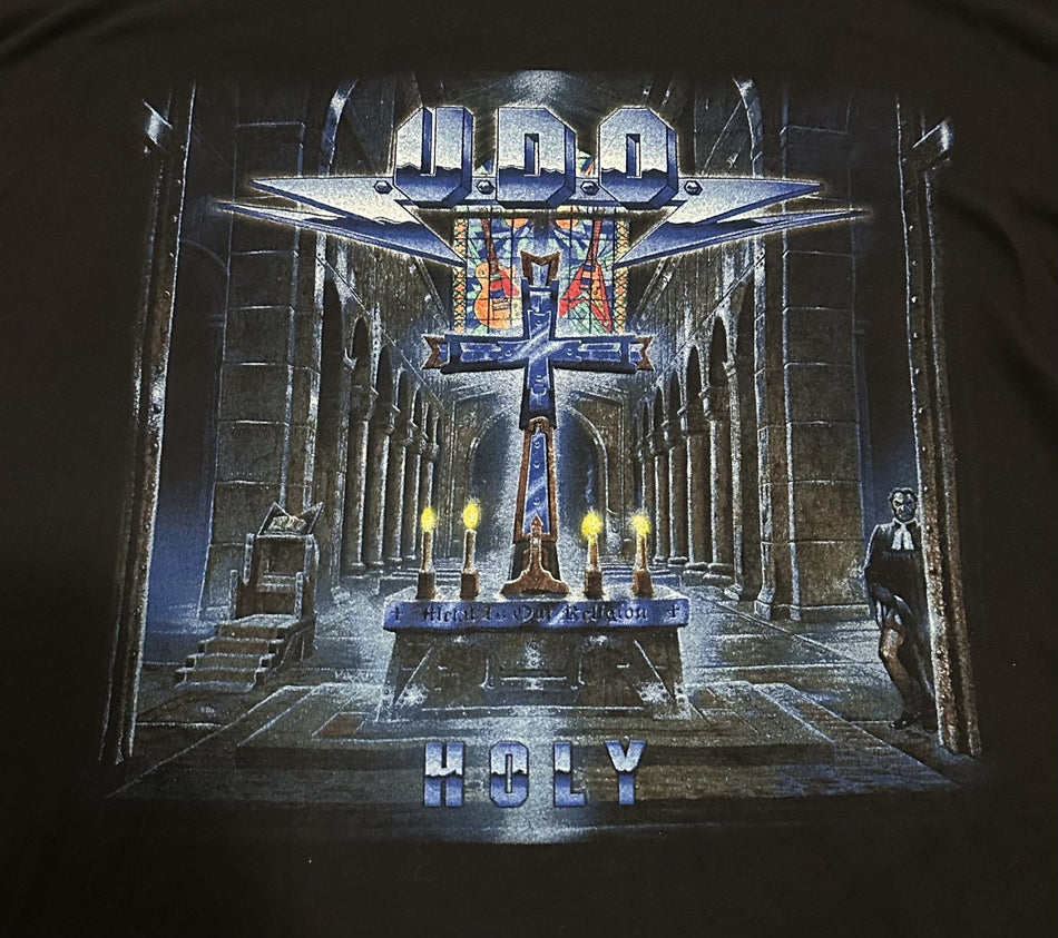 U.D.O. CONCERT T-SHIRT~2000 HOLY TOUR~ORIGINAL~CYGNUS TAG~XL~BLACK~EXC COND~VTG