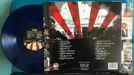 EXTERMINATORS PRODUCT OF AMERICA~NM ELECTION DAY 2016 BLUE VINYL LP~INSERT~INNER
