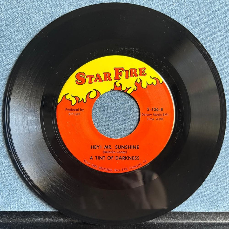 A TINT OF DARKNESS~LINES TELL A STORY /HELLO MISTER SUNSHINE~STAR FIRE 7-INCH 45