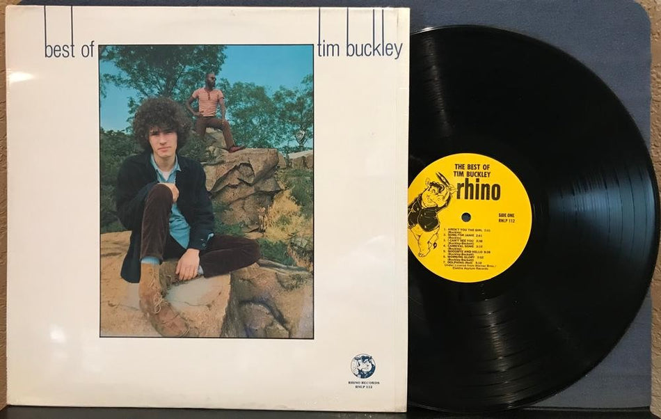 THE BEST OF TIM BUCKLEY~1983 RHINO COMP LP w/SHRINK~ACID WASHED FOLK ROCK