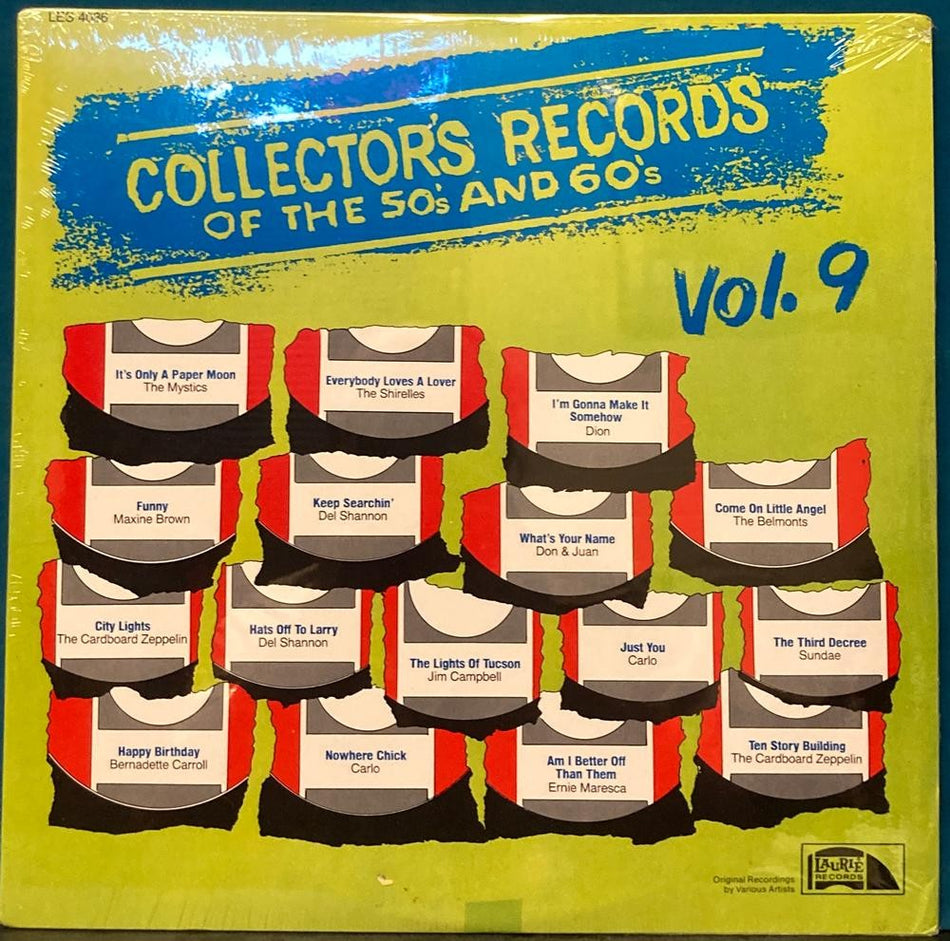 COLLECTOR'S RECORDS OF THE 50s / 60s VOL 9 & 10~SEALED 1981 2 LPs~DION~ZEPPELIN